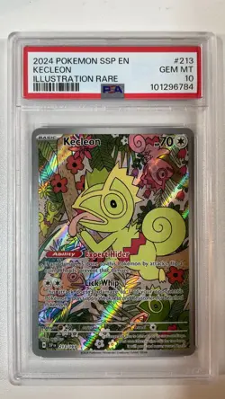 Pokemon Surging Sparks Kecleon 213/191 Illustration Rare PSA 10 - Image 1