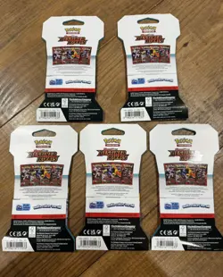 Pokemon TCG Scarlet & Violet Destined Rivals Booster Pack Lot - 5 Sealed Packs - Image 2