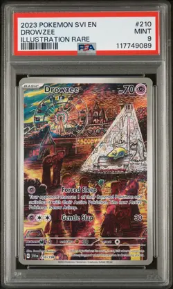 Drowzee 210/198 PSA 9 - 2023 pokemon Scarlet Violet Base Set - Image 1
