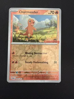 Charmander 004/165 Gamestop Stamped Promo - Pokemon 151 USA Exclusive Card - Image 1