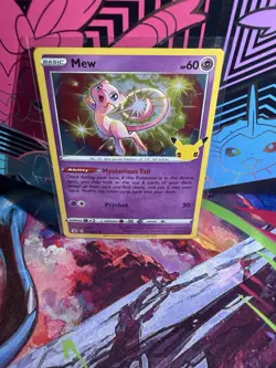 Mew Holo Rare Celebrations 011/025 Pokemon TCG Card Sword & Shield Foil 2021 TCG - Image 1
