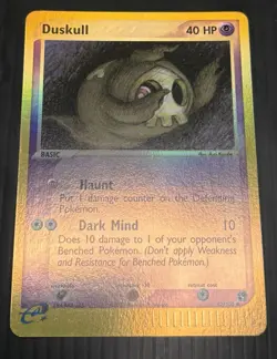 2003 Pokemon Sandstorm Duskull 62/100 Reverse Holo LP/NM - Image 3