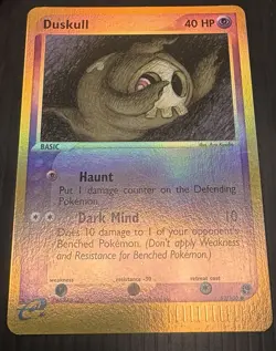 2003 Pokemon Sandstorm Duskull 62/100 Reverse Holo LP/NM - Image 5