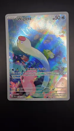 Wiglett 206/198 — Near Mint — Scarlet & Violet — Illustration Rare Pokemon Card - Image 2