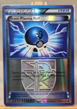 TEAM PLASMA BALL TRAINER Reverse Holo 105/116 N/M POKEMON ENGLISCH VINTAGE - Image 1