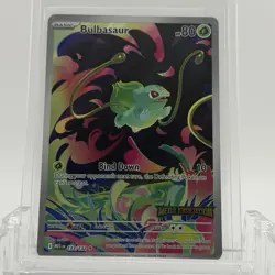 Pokemon TCG Mega Evolution Bulbasaur #133/132 Stamped Promo NM- - Image 1