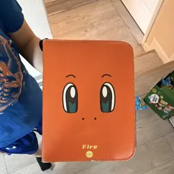 Pokemon Charmander Fire Orange Binder for Pokemon TCG Cards - Image 1
