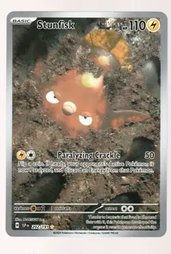 Pokemon Stunfisk SV08: Surging Sparks #202/191 NM - Image 1