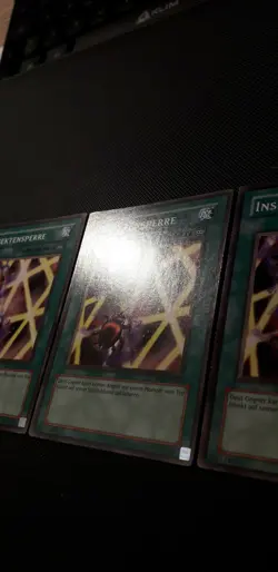 Yu-Gi-Oh! 3x Insektensperre, DB1-DE205, Common, 2. Auflage, Deutsch, Near Mint - Image 3