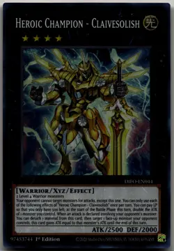Heroic Champion - Claivesolish Super Rare Dimension Force DIFO-EN044 LP - Image 1