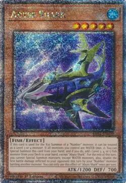 Abyss Shark - RA03-EN030 - Quarter Century Secret Rare - 1st Edition NM Yugioh Q - Image 1