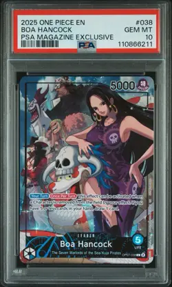 2025 One Piece Boa Hancock PSA Magazine Exclusive PSA 10 - Image 1