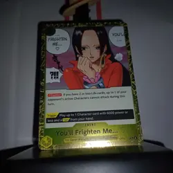 You'll Frighten Me... One Piece OP14 118 The Azure Sea's Seven Rare Mint+ - Image 2
