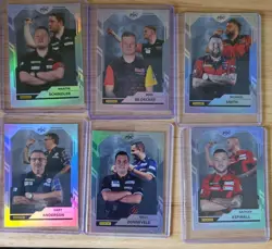 PDC World Darts Championship Trade Card Bundle Of 6 Cards - Image 1