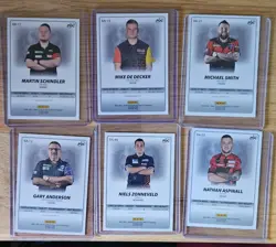 PDC World Darts Championship Trade Card Bundle Of 6 Cards - Image 2