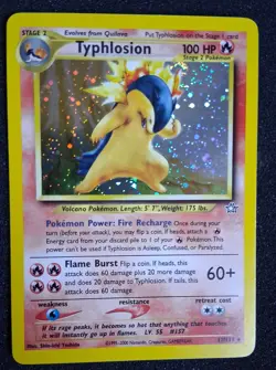 Pokemon Typhlosion 17/111 Neo Genesis Holo Rare Unlimited English Card - Image 1