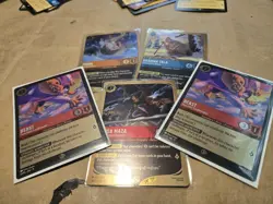 Disney Lorcana Winterspell League Play OP FOIL PROMO Cards Set of 5 - Image 1