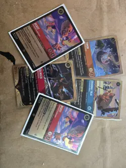 Disney Lorcana Winterspell League Play OP FOIL PROMO Cards Set of 5 - Image 2