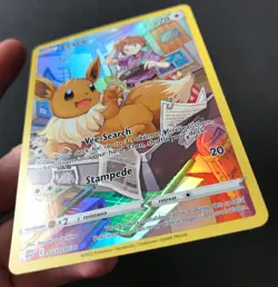 Eevee TG11/TG30 Brilliant Stars Trainer Gallery FULL ART HOLO Pokemon Card NM - Image 4