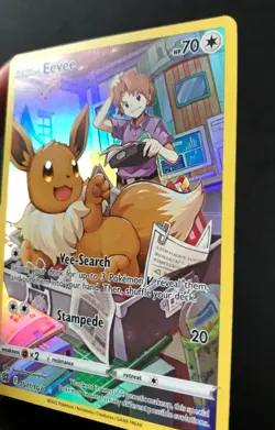 Eevee TG11/TG30 Brilliant Stars Trainer Gallery FULL ART HOLO Pokemon Card NM - Image 5