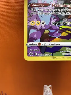 Toxtricity - GG09/GG70 - Pokemon Crown Zenith Galarian Gallery Holo Card NM - Image 4