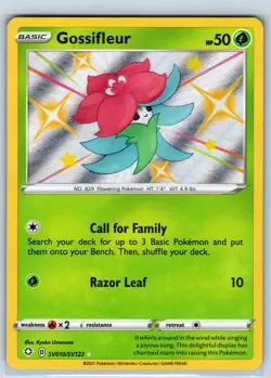 Pokemon Card - Gossifleur SV053/SV122 Shining Fates: Shiny Vault - LP - Image 1