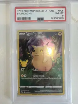 Pokemon TCG Graded Cards Lot All PSA 8, 3 Cards - Image 4