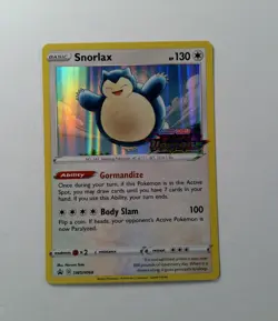 Snorlax Holo SWSH068 Prerelease Sword & Shield Promo Pokemon Card Vivid Voltage - Image 1