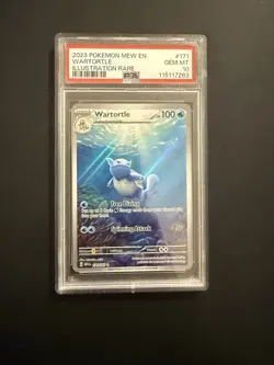 Scarlet & Violet Wartortle Illustration Rare Card 171/165 PSA 10 Gem Mint - Image 1