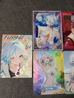 CCG WAIFU CARD GODDESS STORY MIXED BUNDLE 5 CARDS FURINA GENSHIN IMPACT - Image 2