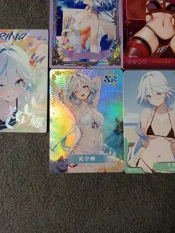 CCG WAIFU CARD GODDESS STORY MIXED BUNDLE 5 CARDS FURINA GENSHIN IMPACT - Image 4