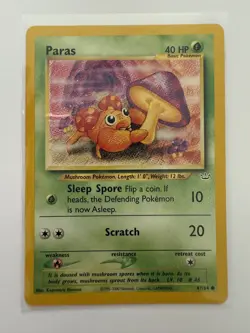 Paras 47/64 | Neo Revelation | Non Holo Pokemon Card NM - Image 1