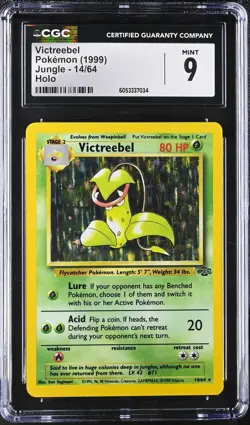 CGC 9 MINT Victreebel 1999 Jungle 14/64 Holo Pokemon Card psa - Image 1