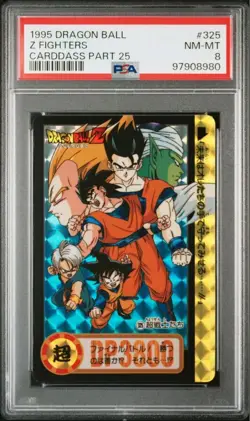 Dragon Ball Carddass 25th Edition Kira Card No 325 PSA8 Near Mint Made in Japan - Image 2