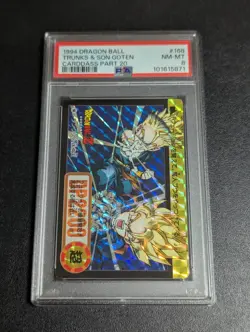 Dragon Ball Z Carddass Trunks Son Goten PSA 8 Collectible Card - Image 1