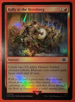 MTG, MAGUC: RALLY AT THE HORNBURG 0142, COMMON, FOIL FINISH LTR. - Image 1