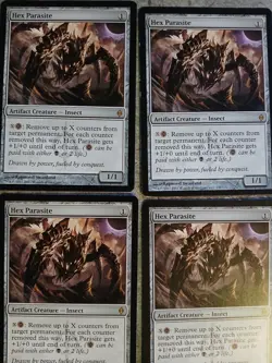 Magic the Gathering MTG New Phyrexia Hex Parasite X4 NM Free Shipping - Image 1