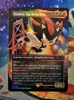 MTG Shadow the Hedgehog (Rainbow Foil) x1 NM from Secret Lair Drop Series - Image 1