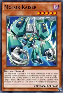 Yugioh Motor Kaiser BLMM-EN028 1st Edition Ultra Rare NM Presale - Image 1
