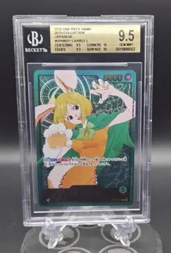 Carrot EB02 Gold Leader SPR BGS 9.5 - One Piece Anime 25th Collection Japanese - Image 1