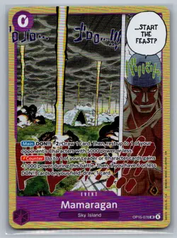 Mamaragan OP15-078 Super Rare Adventure on Kami's Island One Piece Foil NM - Image 1