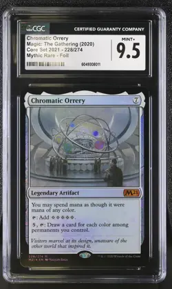 CHROMATIC ORRERY 2021 Core Set Foil Mythic CGC 9.5 MTG [Nostalgium] - Image 1