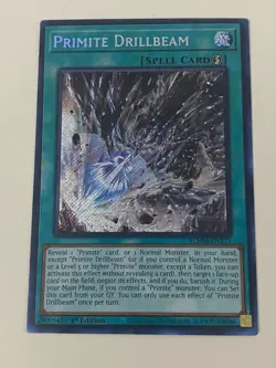 Yugioh - Primite Drillbeam x 3 - 1st Edition Secret Rare NM - Free Holo Card A - Image 3