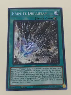 Yugioh - Primite Drillbeam x 3 - 1st Edition Secret Rare NM - Free Holo Card A - Image 4