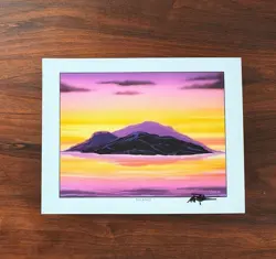 MTG Island Basic Land Art Print Mark Poole Signed Illustration 21x28cm - Image 3