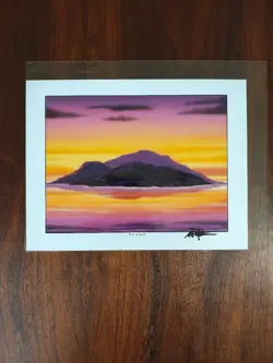 MTG Island Basic Land Art Print Mark Poole Signed Illustration 21x28cm - Image 4