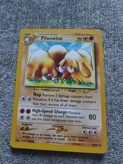 Pokemon TCG Piloswine Neo Revelation Card 36/64 Regular LP WOTC Vintage 2000 - Image 1
