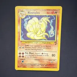 Pokemon Ninetales 012/102 Base Set Stage 1 Holo Rare 80 HP English Card - Image 1