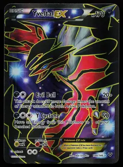 Yveltal EX 144/146 Holo Full Art XY Base Set Pokemon Card - Image 1