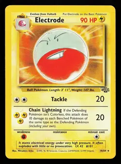 Electrode 18/64 Rare Jungle Pokemon Card - Image 1